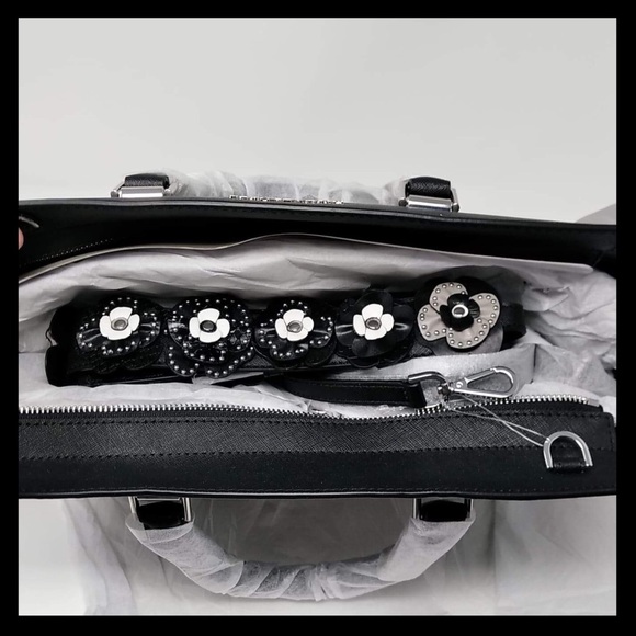 Michael Kors Selma Large Satchel 3D Floral Strap - Picture 13 of 13